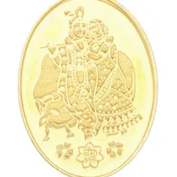 Sri Jagdamba Pearls Radha Krishna 24k (999) 5gm Gold Coin-image-97