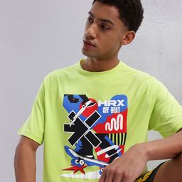 HRX by Hrithik Roshan Men Printed Lifestyle T-shirt-image-70