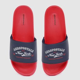 Aeropostale Men Brand Logo Printed Sliders-47