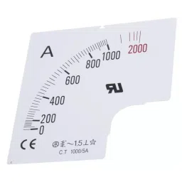RS PRO 1000 A Meter Scale For Use With 96x96 Analogue Panel Ammeter, 9010517-picture-20