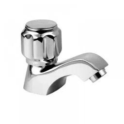 Essco by Jaquar DLX-CHR-507KN Stainless Steel Wall Mounted Silver Chrome Finish Pillar Cock-image-98