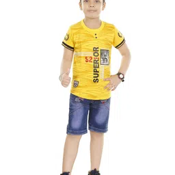 BAESD Boys Printed T-shirt with Trousers-image-97