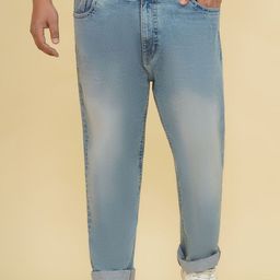 John Pride Plus Size Men Mid-Rise Stretchable Low Distress Jeans-6