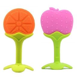 Enorme Silicone Orange & Apple Shape Teether Pack of 2 - Multicolour-22