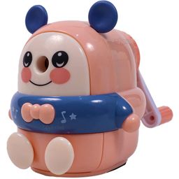 Toyshine Handheld Manual Teddy Shape Pencil Sharpener - Pink-11