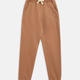 Tales & Stories Unisex Elastic Pull On Solid Joggers - Brown-image-3