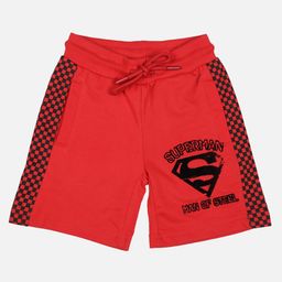 Kidsville DC Comics Featuring  Superman Logo Printed  Shorts - Red-image-84