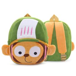 Bunie Cute Monkey Theme Small Backpack for Kids  Multicolor-   6.6 Inches-image-4