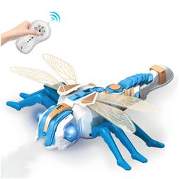 NEGOCIO 2.4ghz Rc Toy Smart Interactive Insect Robot Toy Mist Spray Dancing Remote Control Dragonfly Rc Animals With Music- PACK OF 1- COLOR MAY VARY-8