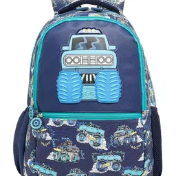 Little Surprise Box Monster Truck School Backpack - Blue - 17 Inches-picture-6