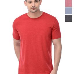 COLOR CAPITAL Unisex Pack Of 4 Solid Round Neck Cotton T-shirts-image-97