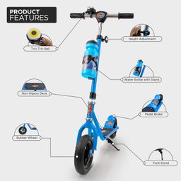 Dash Power Ranger Scooter with Adjustable Height & Sipper - Blue image 2