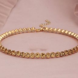 DressBerry Gold-Plated Choker Necklace-4