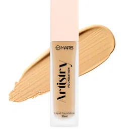 MARS Artistry Liquid Matte Foundation for Radiant Finish 30ml - Toasted Almond 10-2