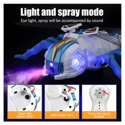 NEGOCIO 2.4ghz Rc Toy Smart Interactive Insect Robot Toy Mist Spray Dancing Remote Control Dragonfly Rc Animals With Music- PACK OF 1- COLOR MAY VARY image 5