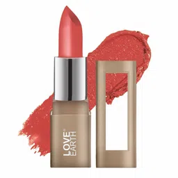 LOVE EARTH Satin Matte Lipstick With Almond Oil & Vitamin E - 3.5 g - Sugar-43