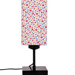Devansh White & Red Printed Buffet Table Lamp image 5