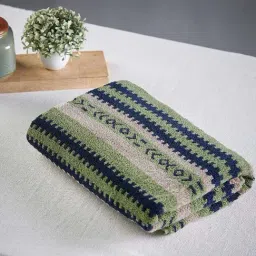 Fabindia Home Hasee Navy Cotton 570 GSM Large Bath Towel-image-16