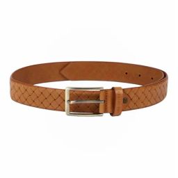 Van Heusen Brown Leather Waist Belt for Men-image-20