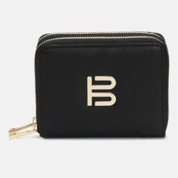 BAGATT Black Leather Solid Zip Around Wallet-picture-26