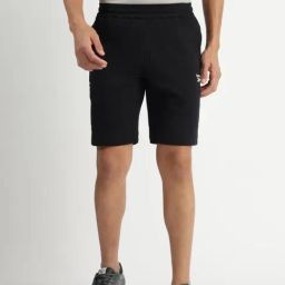 Reebok Black Regular Fit Solid Shorts-image-102