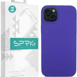 Sprig Liquid Silicone Magnetic Back Cover for Apple iPhone 15 (Purple)-image-84