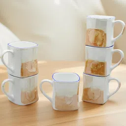 laghima jadon Multicoloured Printed Ceramic Glossy Cups Set of Cups and Mugs image 2