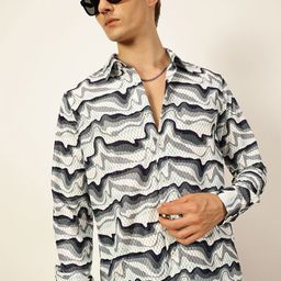Thomas Scott Men Premium Slim Fit Opaque Printed Casual Shirt-picture-25
