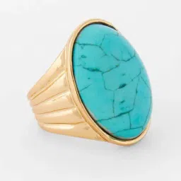 Accessories London Turquoise Casual Ring-26