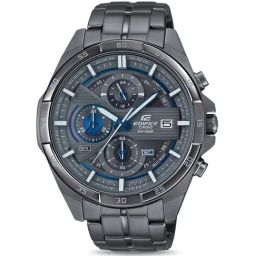 Casio EDifice EFR-556GY-1AVUDF Gray Analog Dial Gray Ip Stainless Steel Band Men's Watch EX494-image-2