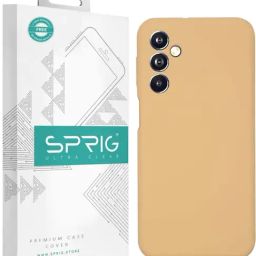 Sprig Liquid Silicone Back Cover for Samsung Galaxy F34 (Gold)-image-1