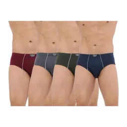 Dollar Bigboss Assorted Color Cotton Under Elastic Briefs (Pack Of 4)-image-68