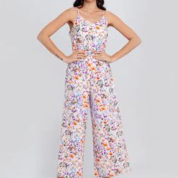 Zink London White Printed Jumpsuit-image-3