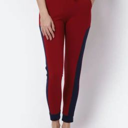 Claura Maroon Printed Lounge Pants-image-44