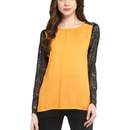 StyleStone Mustard High Low Top-19