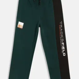 Octave Kids Teal Green Cotton Printed Trackpants-picture-28