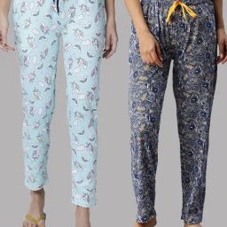 Kryptic Blue & Aqua Printed Pyjamas - Pack of 2-picture-39