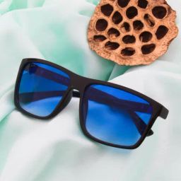 Ted Smith Blue Wayfarer UV Protection Unisex Sunglasses-image-51