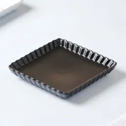 Nestasia Black Berry Square lead free non toxic ceramic snack dish for serving snacks (6 Inch)-image-27