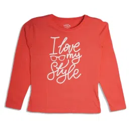 Bodycare Girls Pink Cotton Printed T-Shirt-image-105