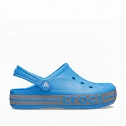 Crocs Kids Bayaband Ocean Blue Back Strap Clogs-image-30