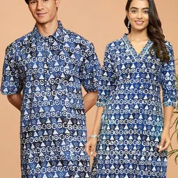 VASTRAMAY Men Floral Printed Kurta-picture-23