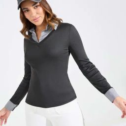 Styli Black Regular Fit Top-image-28