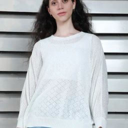 High Star White Cotton Self Design Top-picture-17