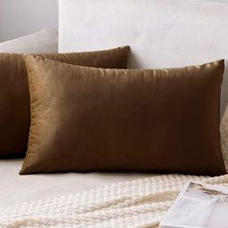 Shadowkart Set of 2 Fibre Filled Faux Velvet Ultra Soft Sleep Pillow-26