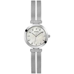 GUESS Gb Array White Round Dial Analog Womens Watch - GW0471L1-45