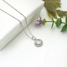 Silberry 92.5 Sterling Silver Moonlit Pendant with Box Chain-image-89