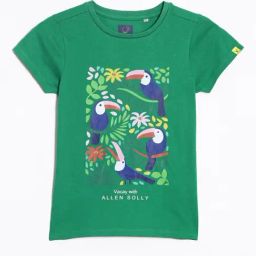 Allen Solly Junior Kids Green Printed T-Shirt-15