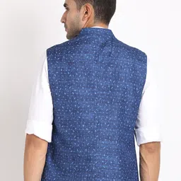 Turtle Printed Nehru Jacket image 5