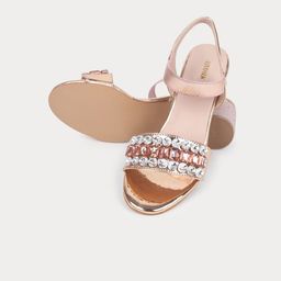 Anouk Embellished Party Block Sandals with Buckles image 3